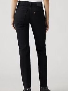 Levis straight wedgie black jeans like new